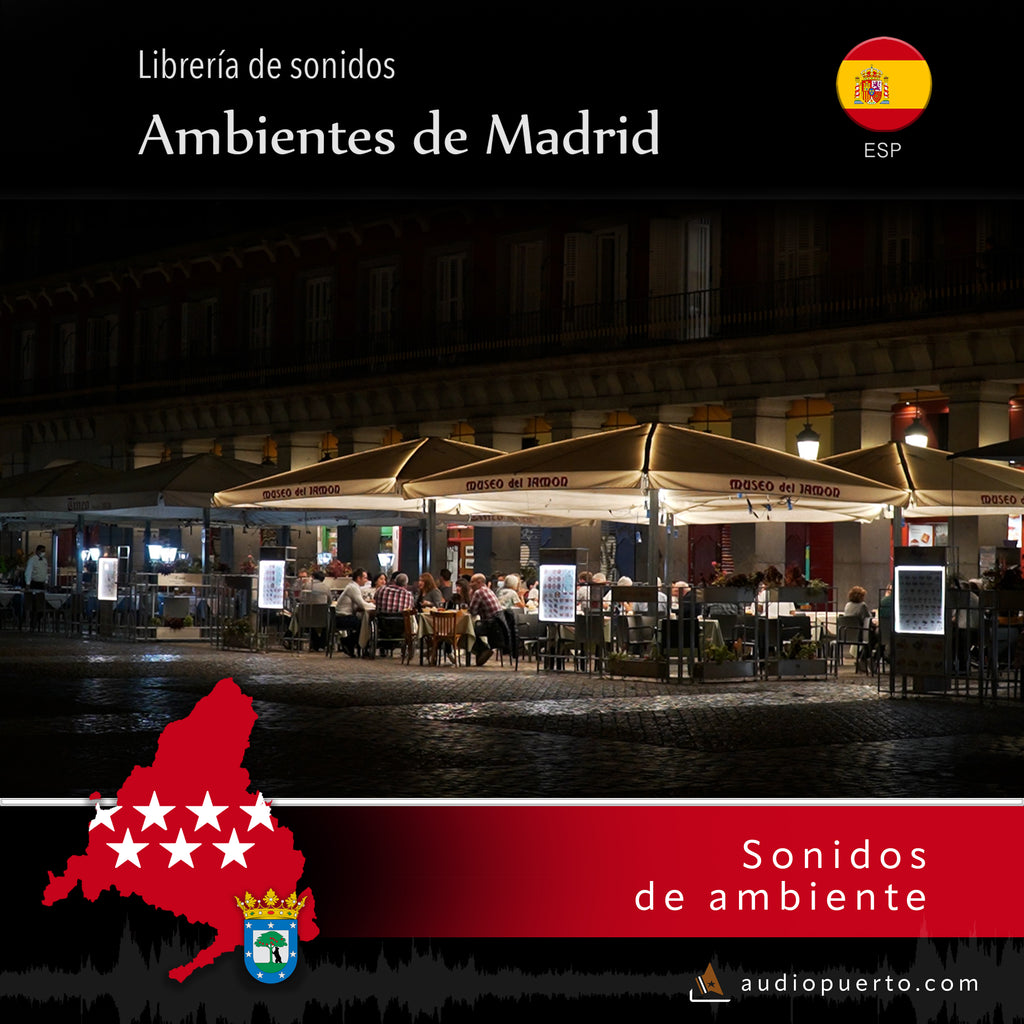 AMAD033 - Restaurants in Plaza Mayor, Madrid, Night