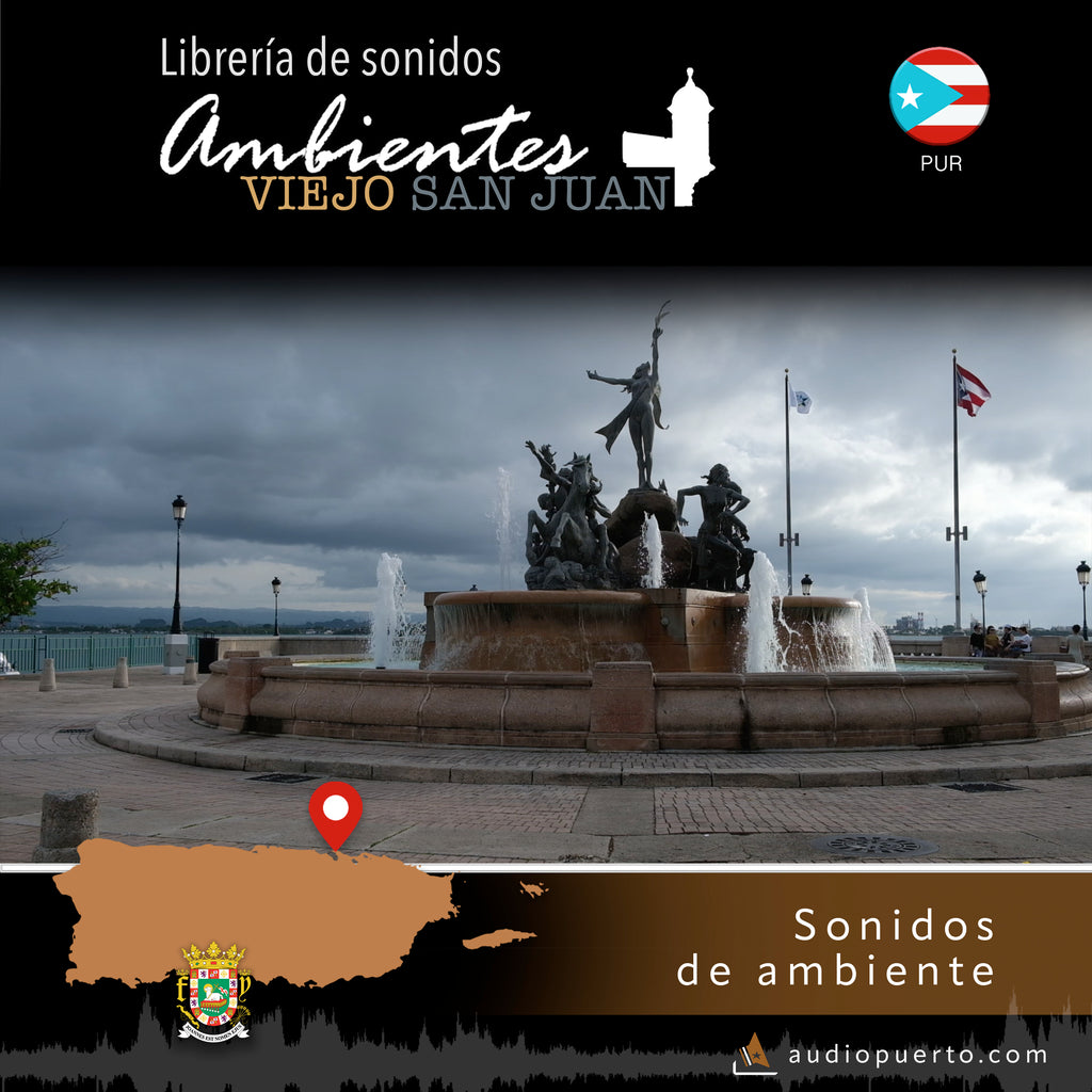 AVSJ008 - Raíces Fountain, Paseo de la Princesa, Old San Juan